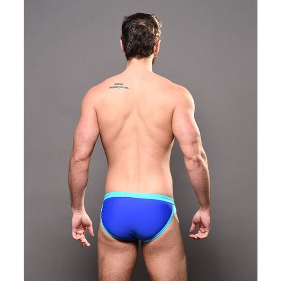 Andrew Christian Retro Mesh Bikini Blue Large - Picture 11 of 11